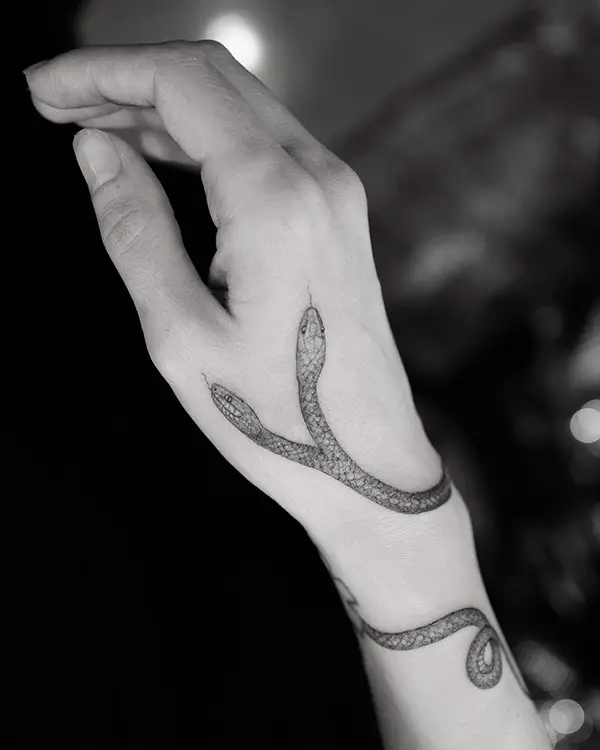 Double-Headed Snake Tattoo