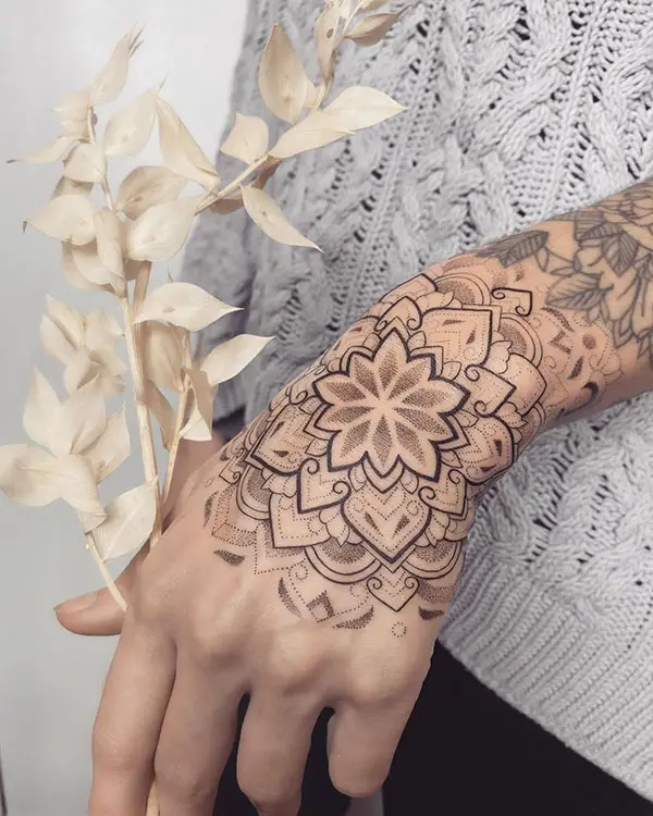 Flower Pattern Tattoo