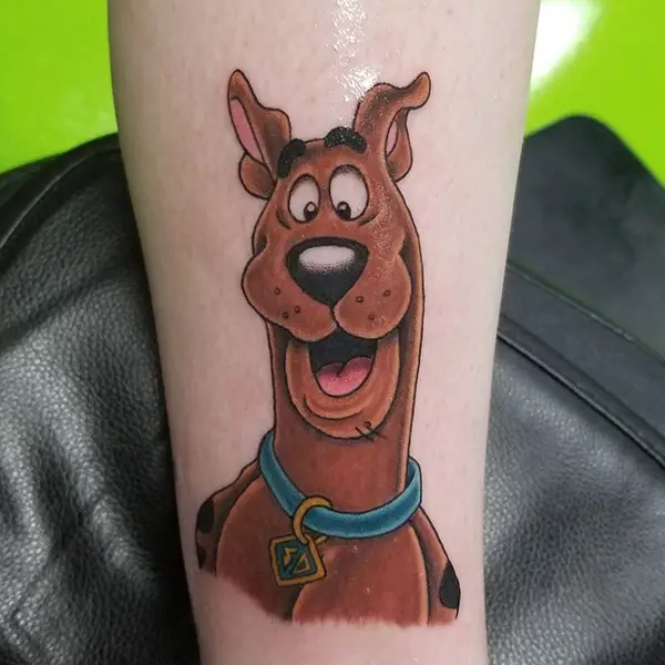 Fun Loving Scooby-Doo Tattoo