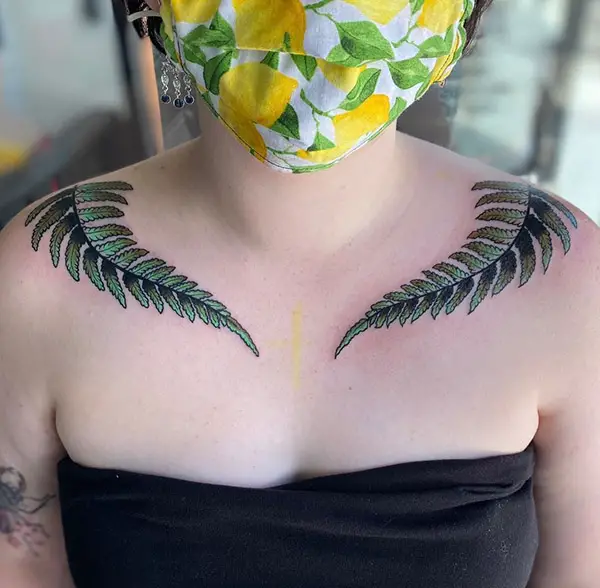 Green Leaves Tattoo