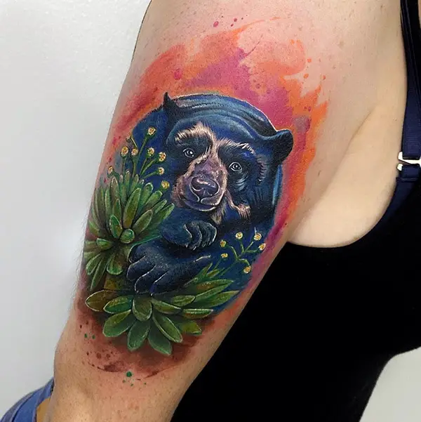 Intricate Bear Tattoo