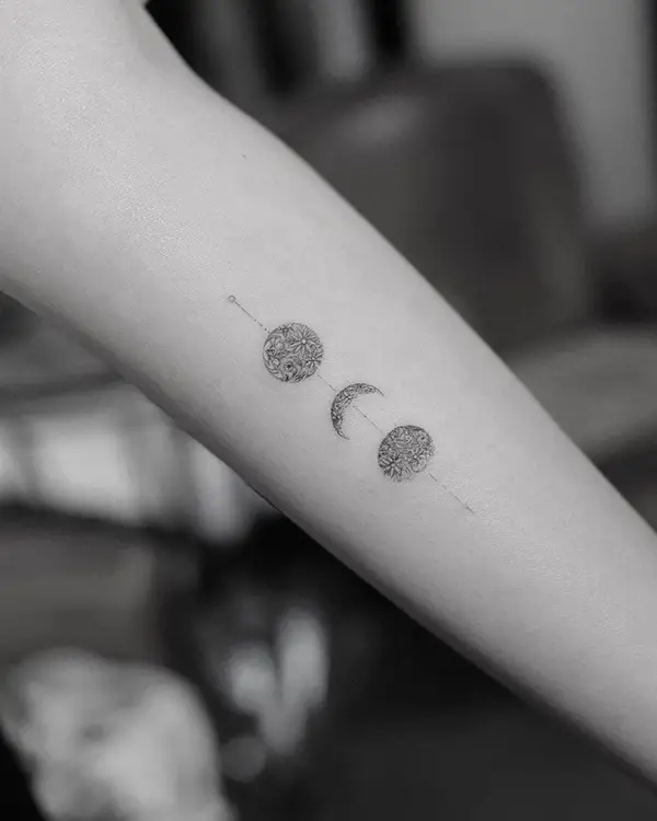 Moon Phases Tattoo