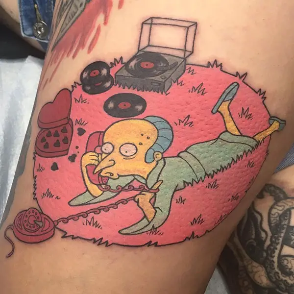 Mr. Burns Talking on Phone