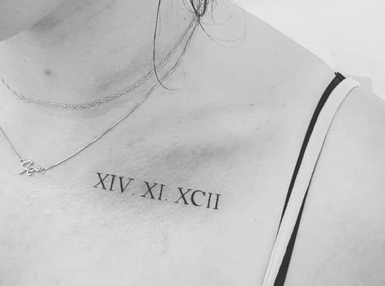 Roman Numerals Tattoo Designs