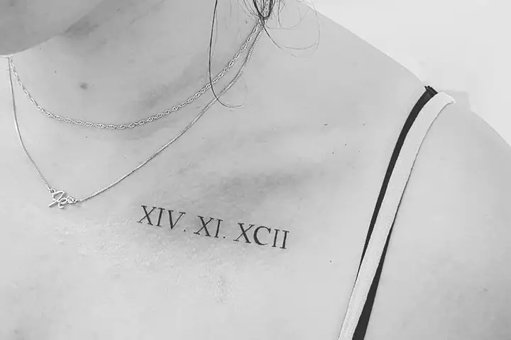 Roman Numerals Tattoo Designs