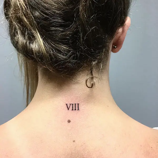 Roman Numerals Behind your Neck