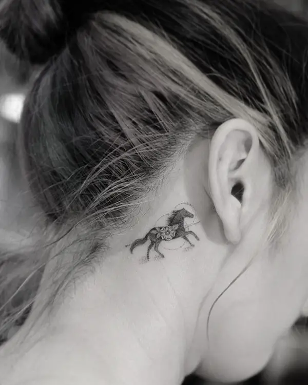 Running Horse Tattoo