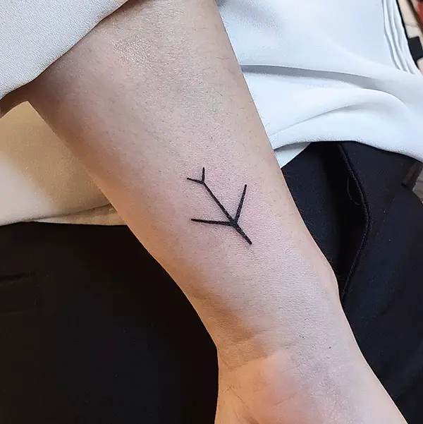 Sleek Airplane Tattoo