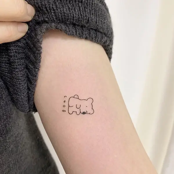 Small Bear Tattoo