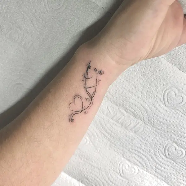 Small Stethoscope Tattoo