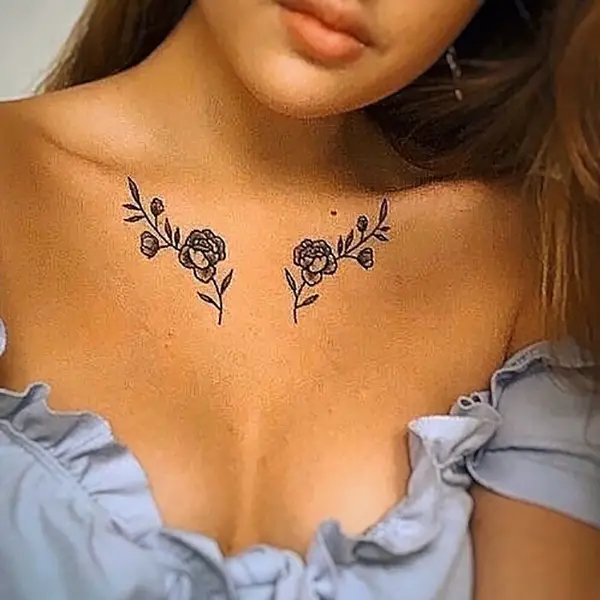 Stylish Rose Tattoo