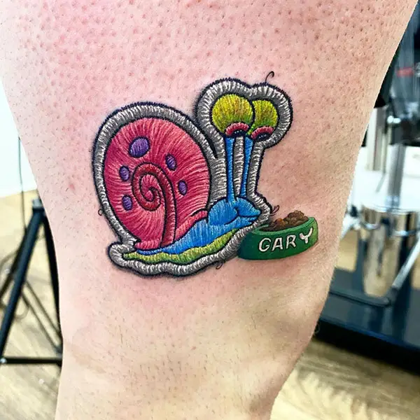 The Colorful Gary Tattoo