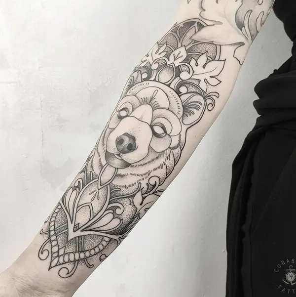 Traditional Bear Tattoo