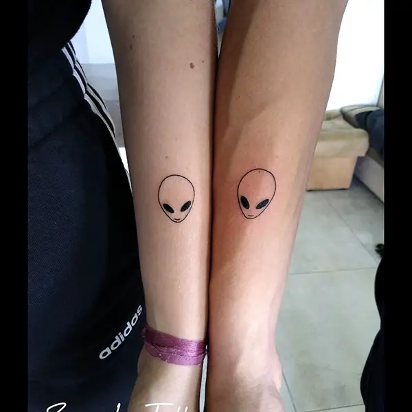 Couple Alien Tattoo