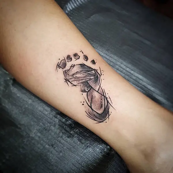 Footprint Tattoo Represents an Unforgettable Moment