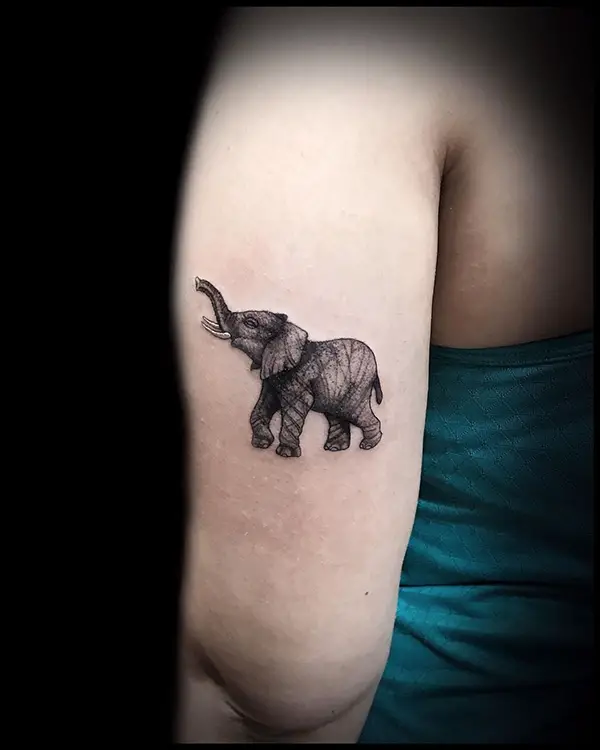 Classic Elephant Tattoo