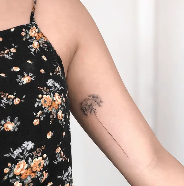 Dandelion Tattoo on Arm