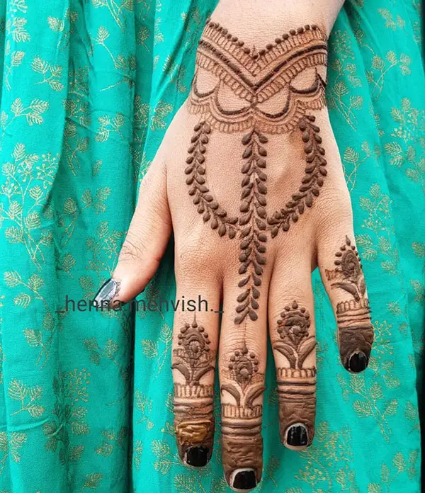 Gorgeous Back Hand Mehndi Design