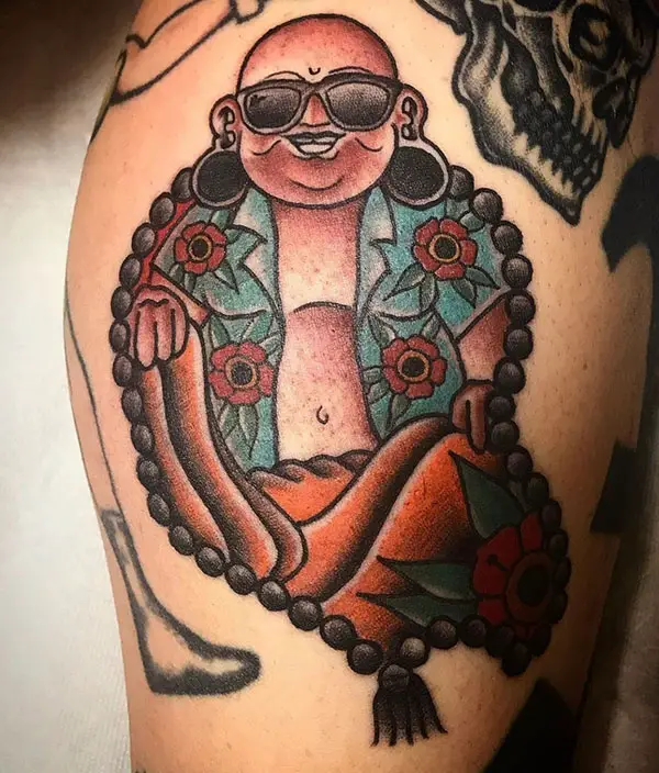 Happy Buddha with a Modern Twist