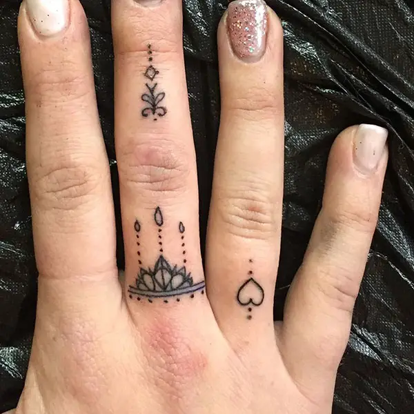 Heart Tattoo and a Crown