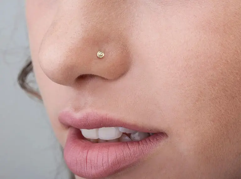 how to take out nose stud with flat back