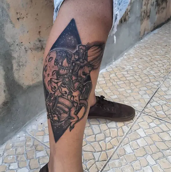 Intricate Saint George Tattoo