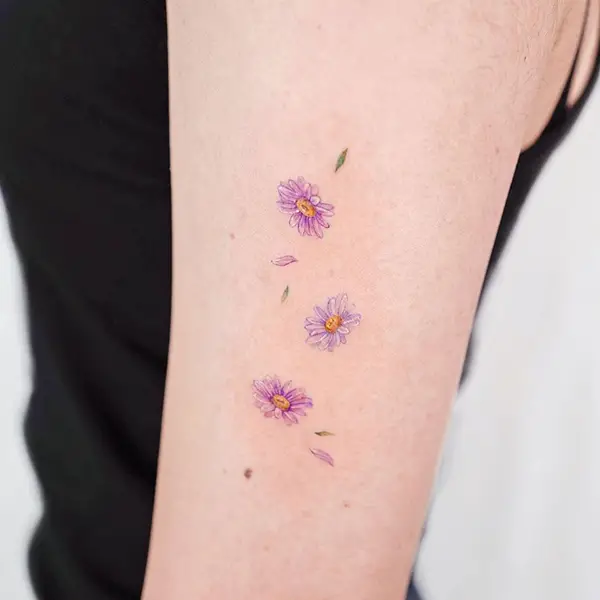 Minimalistic Flower Tattoo