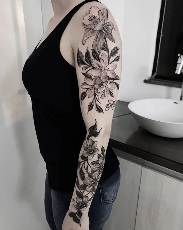 Pretty Floral Tattoo