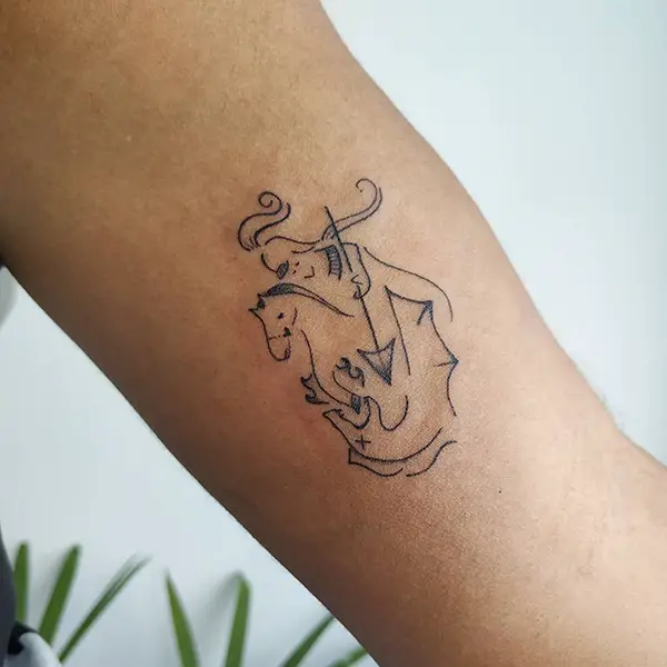 Simple George Tattoo Design