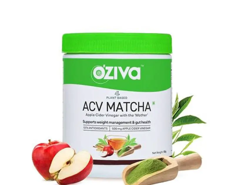 OZiva Plant Based Apple Cider Vinegar Matcha