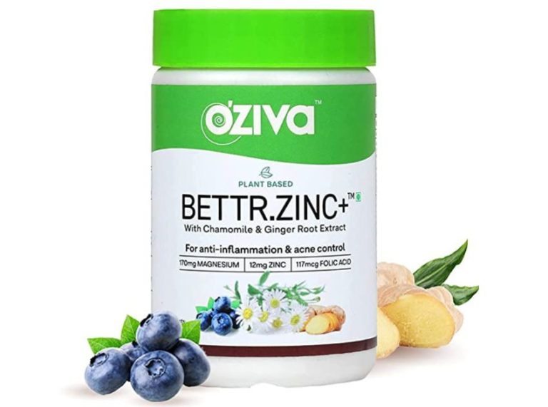 Oziva Bettr. Zinc+ for Anti-inflammation, Immunity And Acne Control