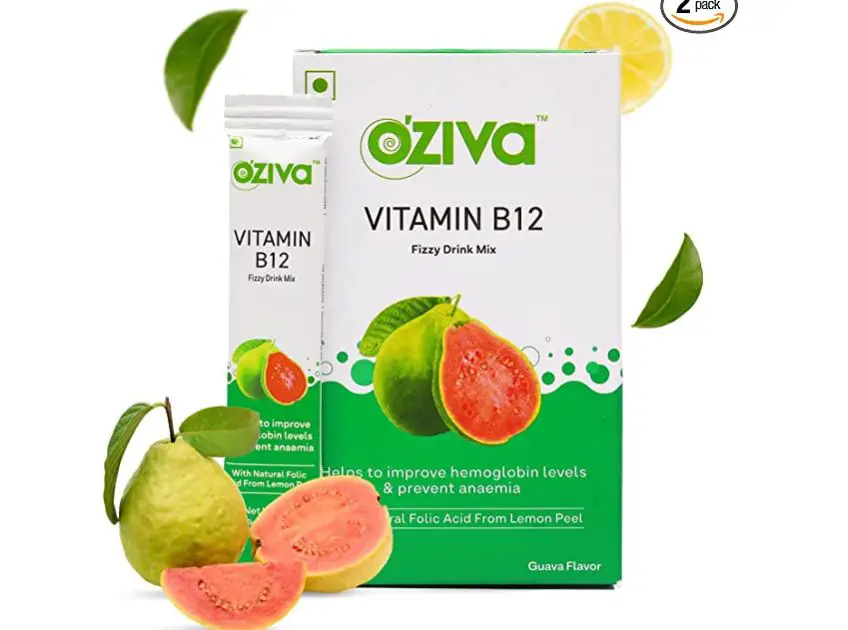 OZiva Plant Based Vitamin B12 Fizzy Drink Mix