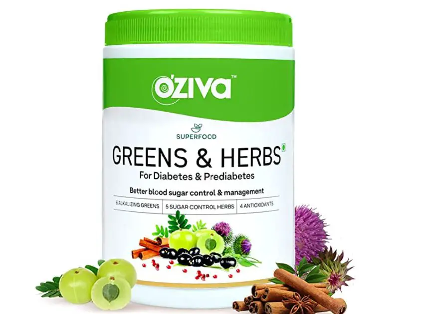 OZiva Superfood Greens & Herbs for Diabetes