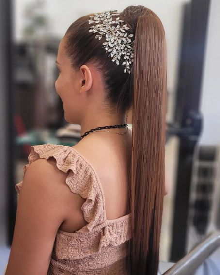 Long ponytail