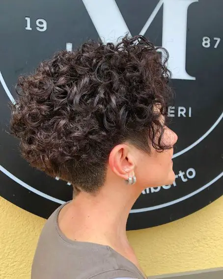Tousled pixie with curls hairstyle For Women Over 50