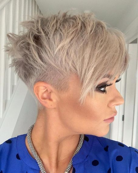 Textured Pixie hairstyle For Women Over 50