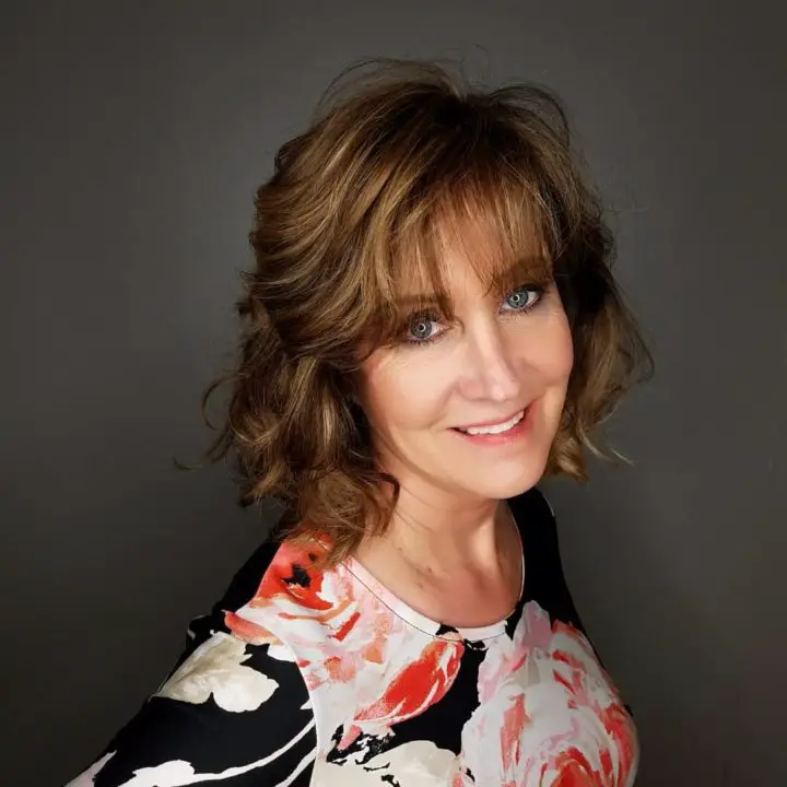 Bronzy chocolate hair color haircut For Women Over 50