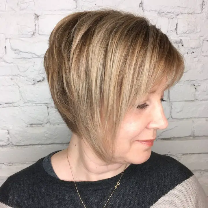 Caramel Bronde hairstyle For Women Over 50