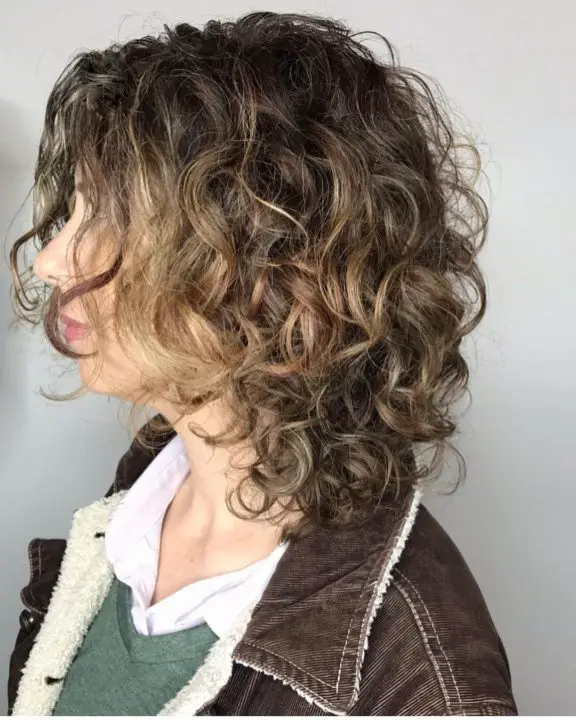 Curly Shags hairstyle For Women Over 50