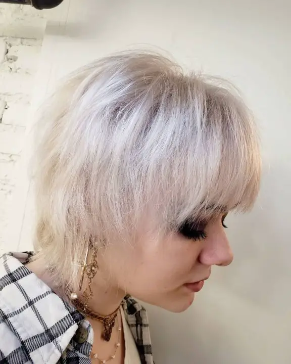 Edgy Shag haircut For Women Over 50