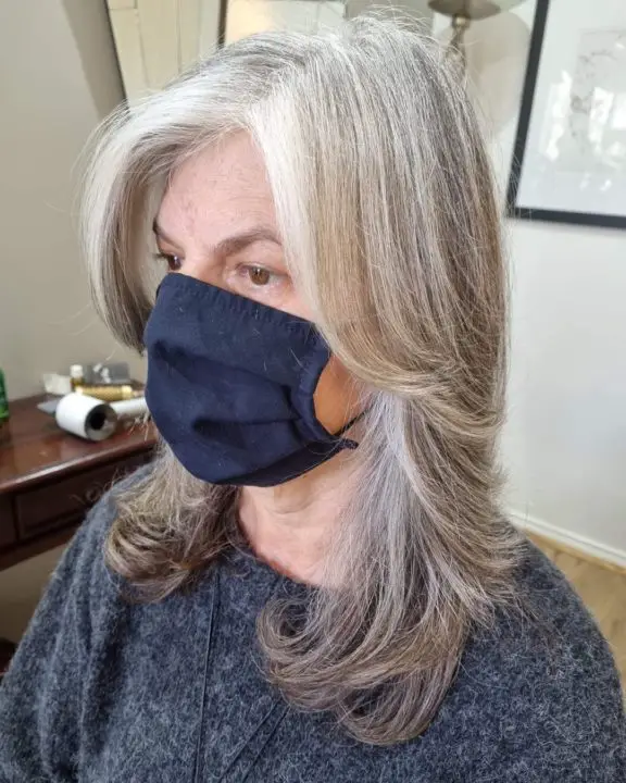 Layered medium length haircut For Women Over 50