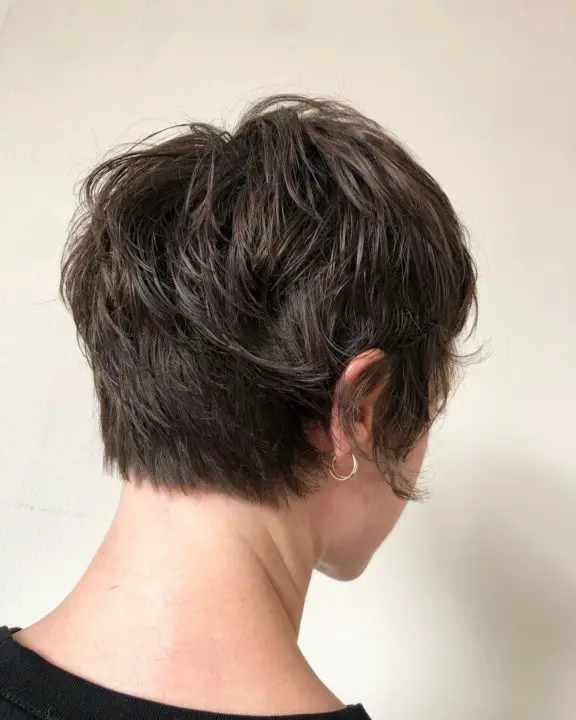 Messy shag hairstyle For Women Over 50