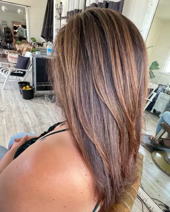 Sunkissed Strands haircut For Women Over 50