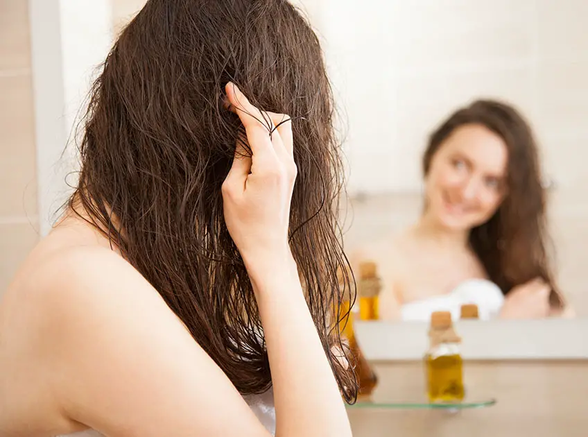 how to get baby oil out of hair