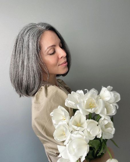 Silver Long Bob