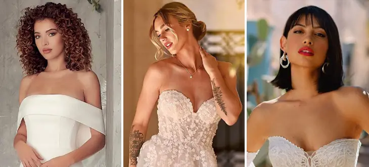 15 Best Hairstyles For Strapless Wedding Dress