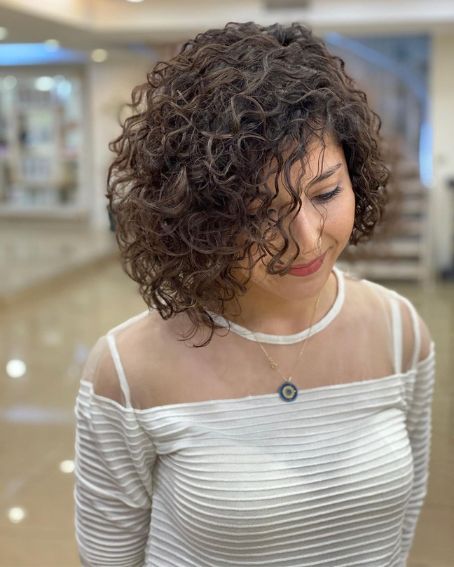 Curly Perm With Bangs