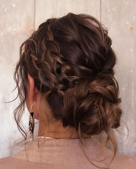 Messy Braided Bun