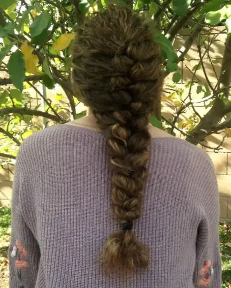 French Braid For Curly Hair