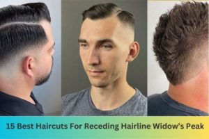 15 Best Haircuts For Receding Hairline Widow’s Peak